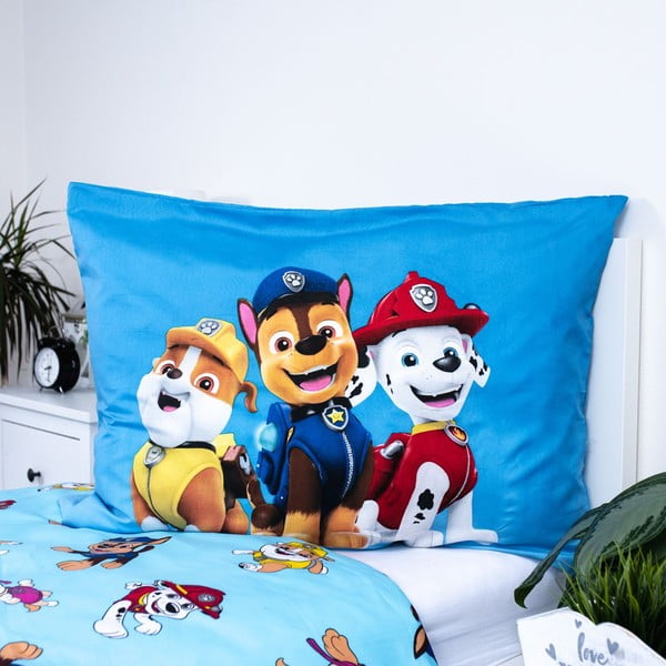 Biancheria da letto singola per bambini in microfibra 140x200 cm Paw Patrol - Jerry Fabrics-image-3