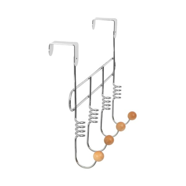 Appendiabiti in metallo argentato 33 cm Spirale - Compactor-image-4