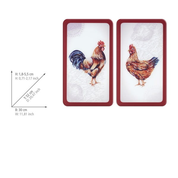 Coprifuoco in vetro temperato in set da 2 52x30 cm Farm - Wenko-image-4