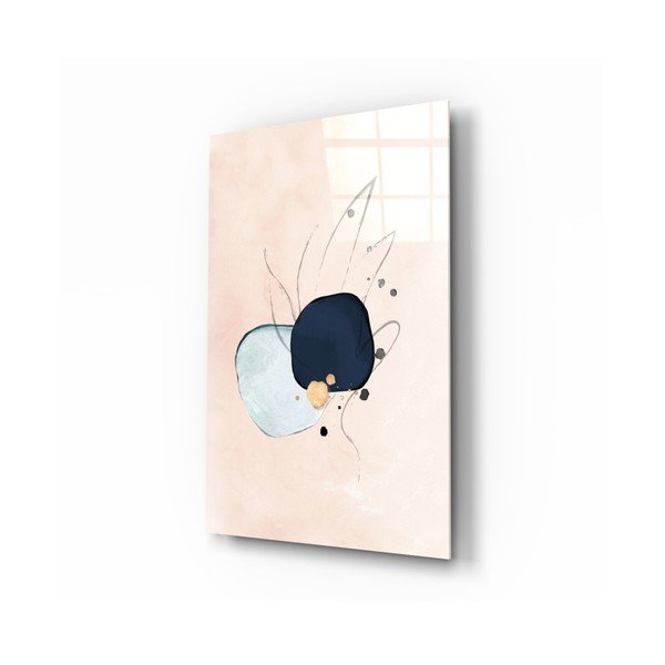 Pittura su vetro Mano, 46 x 72 cm Abstract - Insigne