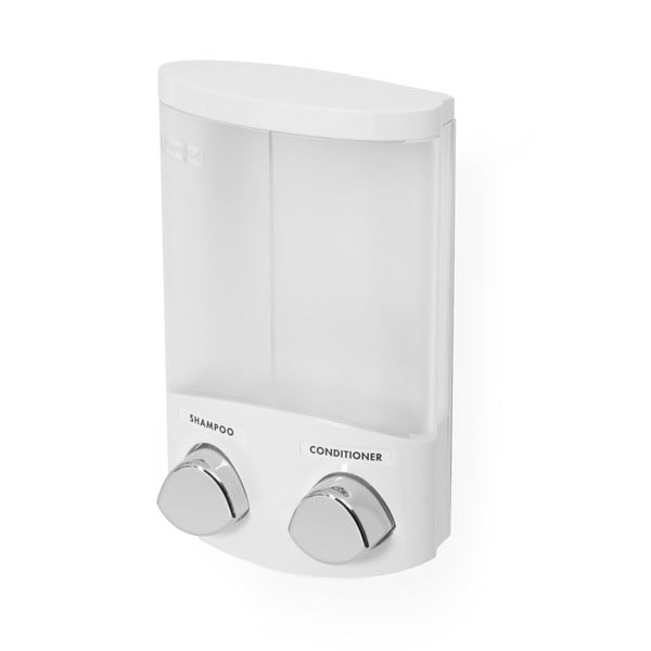 Dispenser di sapone in plastica autoportante bianco 620 ml Duo - Compactor-image-3