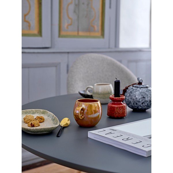 Piatto da portata in gres verde e bianco , 23,5 x 12,5 cm Paula - Bloomingville-image-1