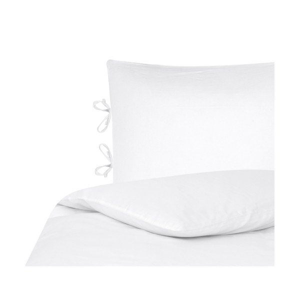 Biancheria da letto singola bianca Port Maine, 135 x 200 cm - Westwing Collection