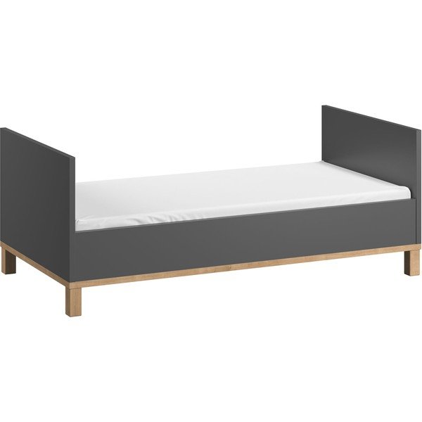 Lettino grigio con box rimovibile Altitude, 140 x 70 cm - Vox-image-2