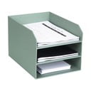 Organizer verde in cartone per documenti Trey Canvas Paper Laminate – Bigso