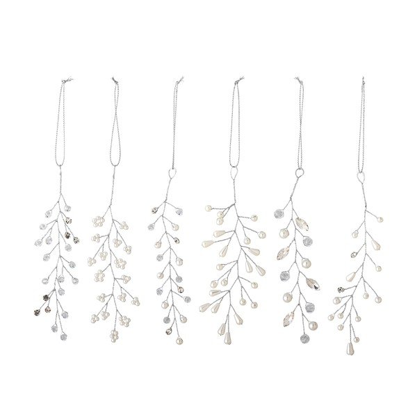 Decorazioni per albero di natale in set in plastica 6 pz 11 cm Ikata – Bloomingville