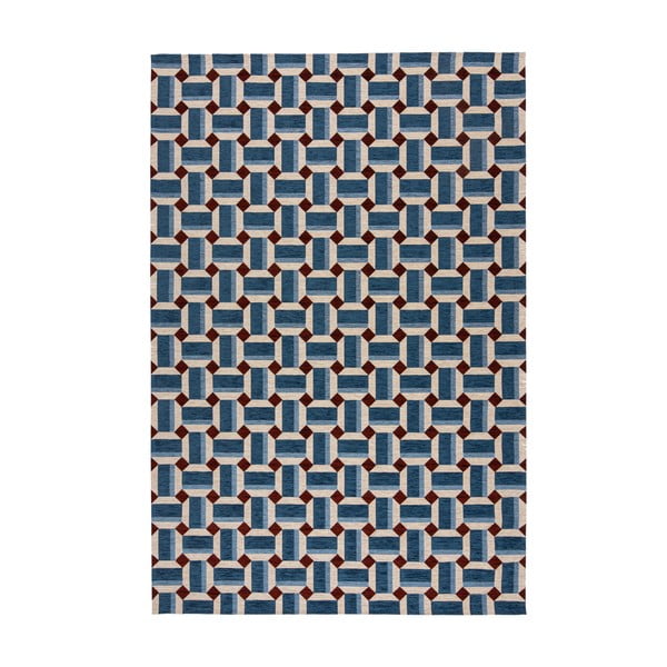 Tappeto blu 155x230 cm Lennox Geometric - Flair Rugs