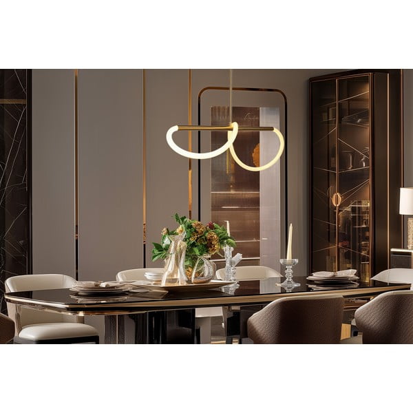 Lampadario LED dorato Supreme – Candellux Lighting-image-1