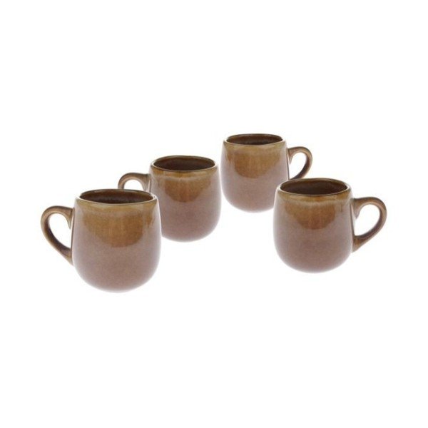 Tazze in set per espresso marroni in ceramica 4 pz 100 ml – Dakls