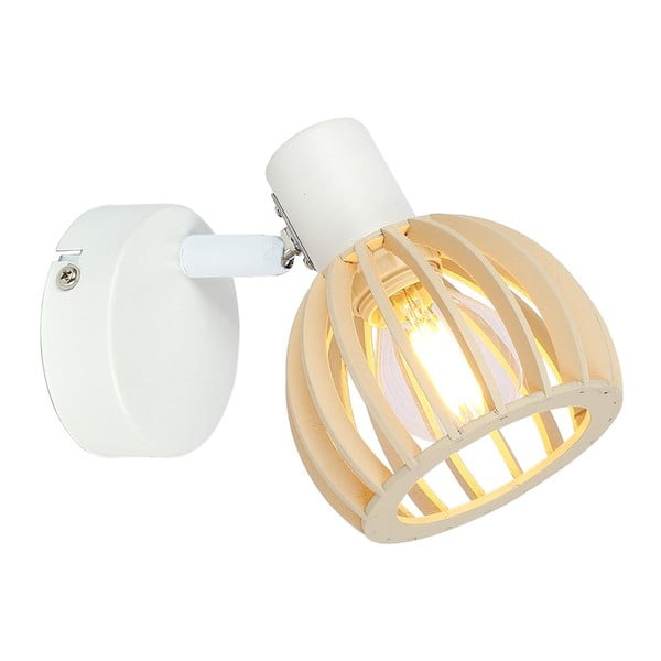 Lampada da parete in colore bianco-naturale ø 10 cm Atarri - Candellux Lighting