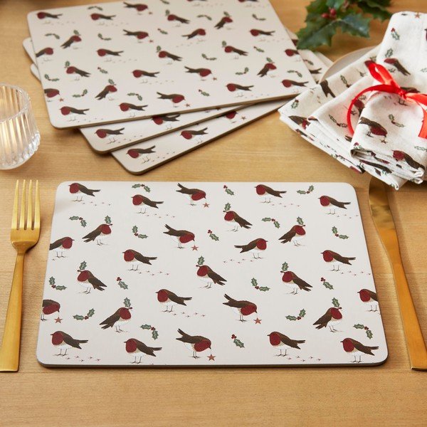 Tovagliette in set in sughero 4 pz 21,5x29 cm Robin's Retreat – Cooksmart ®-image-1