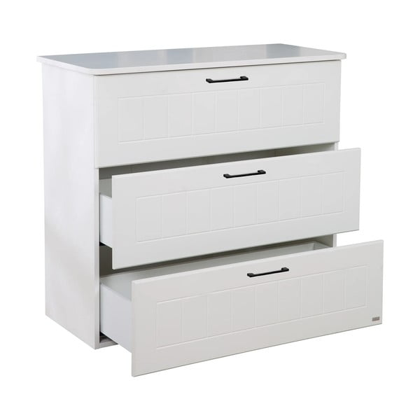 Cassettiera bassa bianca per bambini 98x91 cm Sylt - Roba-image-3