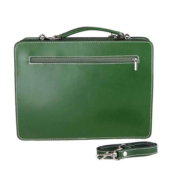 Borsa Gaia in pelle verde - Chicca Borse-image-1