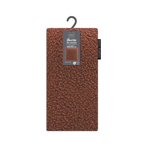 Federa decorativa in sherpa 40x40 cm Woolen – douceur d'intérieur-image-3