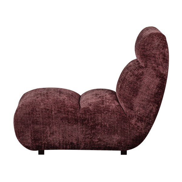 Poltrona burgundy con rivestimento in ciniglia Observe – WOOOD-image-4