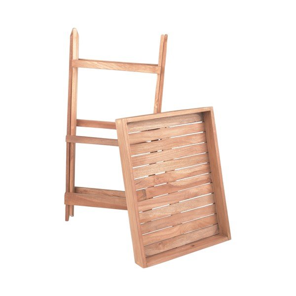 Tavolino da giardino in teak massiccio 29x39 cm Bacan – Garden Pleasure-image-3