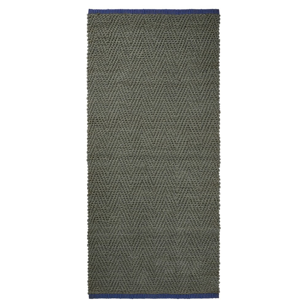 Passatoia verde scuro in iuta 70x150 cm Notes – Mette Ditmer Denmark | Tappeti
