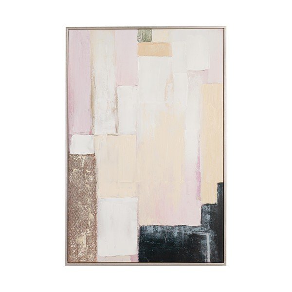 Dipinto stampato/con elementi dipinti a mano con cornice inclusa/dipinto su tela 80x120 cm Meldert – Yes Everyday