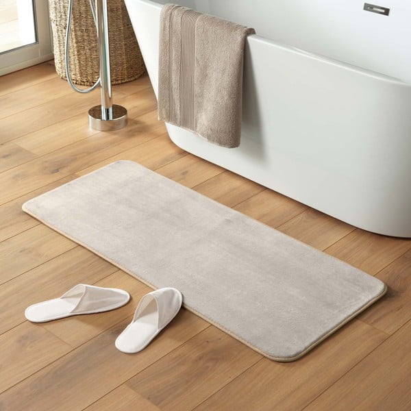 Tappeto da bagno beige 50x120 cm Vitamine - douceur d'intérieur-image-1