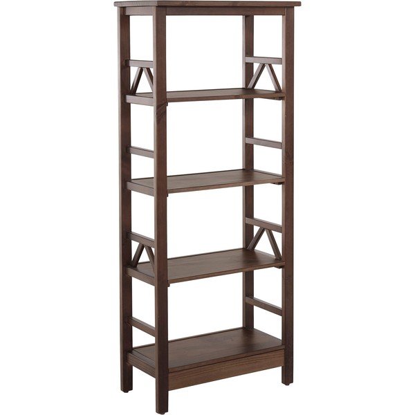 Libreria in legno di pino marrone 62x138 cm Titian - Støraa-image-1