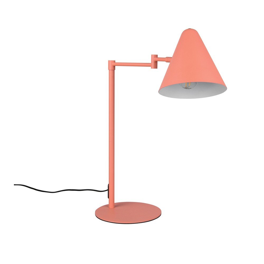 Lampada da tavolo arancione con struttura flessibile (altezza totale 50,5 cm) Cosima – Trio | Abat-jour e lampade da tavolo