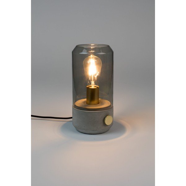 Lampada da tavolo grigia Kato - White Label-image-1