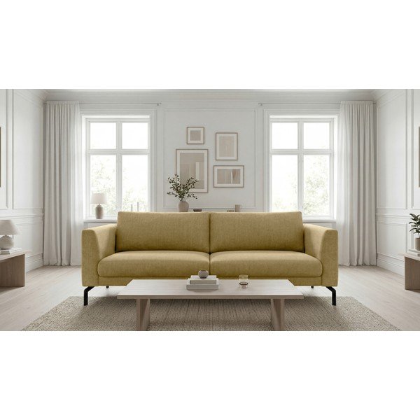 Divano color senape 216 cm Gomero - Scandic-image-1