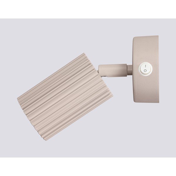 Faretto grigio tortora in metallo 8x16 cm Gleam – Sollux-image-3