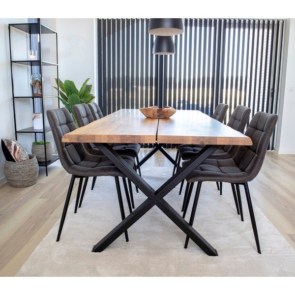 Sedie da pranzo in set grigio scuro 2 pz Moseby – Bonami Essentials-image-4