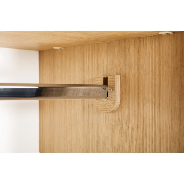 Armadio bianco in rovere 80x190 cm Flora - Woodman-image-1