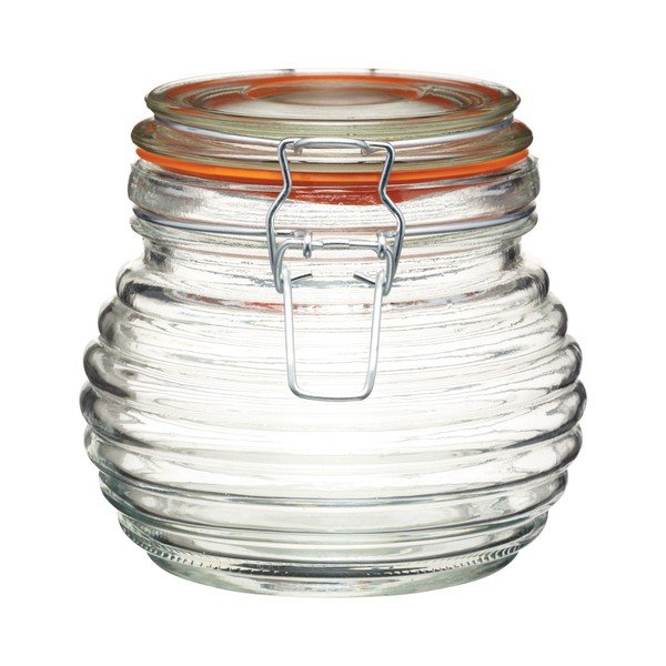 Skleněná dóza na med Kitchen Craft Home Made, 650 ml