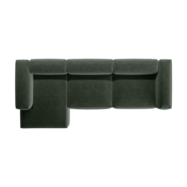 Divano angolare verde (con penisola a sinistra/con chaise lounge) Bergamo – Cosmopolitan Design-image-3