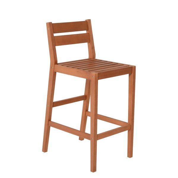 Set mobili da pranzo per esterni in legno di eucalipto colore naturale 4 posti Maine - Garden Pleasure-image-3