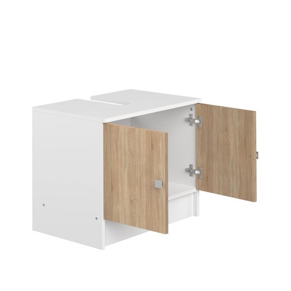 Mobile da bagno sotto il lavabo in legno di quercia Combi - TemaHome-image-4