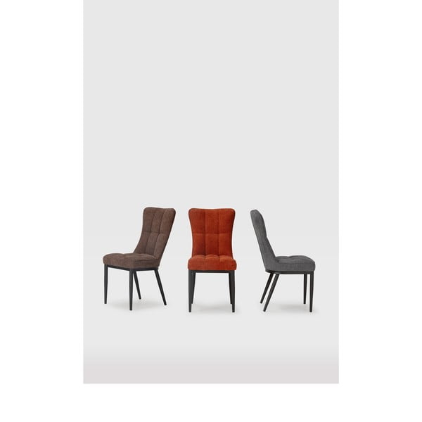 Sedie da pranzo in set color terracotta 2 pz Damon – Marckeric-image-1