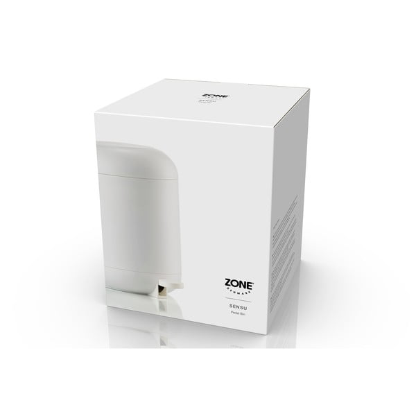 Cestino per la spazzatura bianco in plastica con pedale 4 l Sensu – Zone-image-1