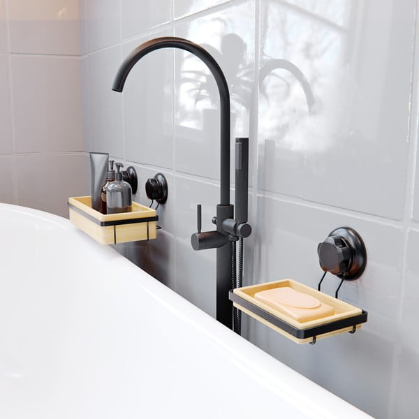 Mensola da bagno autoportante in bambù SPA Bestlock - Compactor-image-1