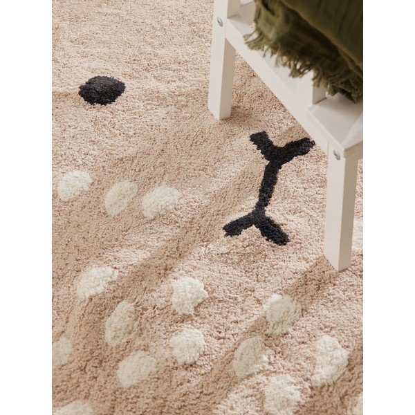 Tappeto per bambini beige in cotone lavabile/tessuto a mano 120x152 cm Snuggle Pucki – Hanse Home-image-4