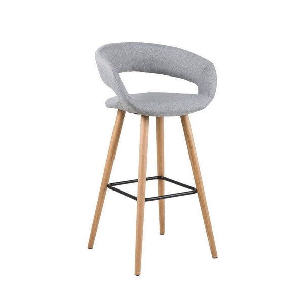 Set di 2 sgabelli da bar grigio chiaro Grace - Actona