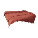 Copriletto color mattone in vello 150x200 cm Pom Pom – Mijolnir