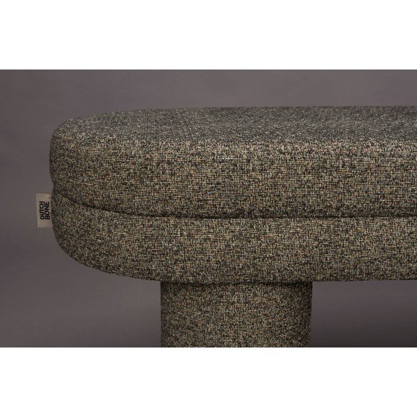 Panchina marrone con rivestimento in bouclé Fern – Dutchbone-image-1