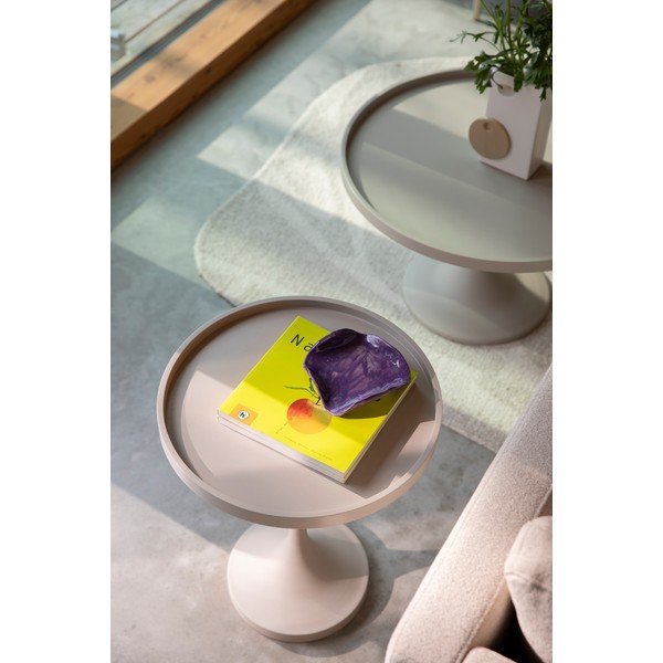 Tavolino da salotto rotondo beige ø 69 cm Jason – Zuiver-image-2