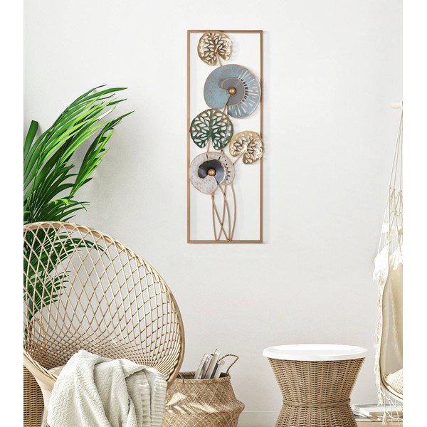 Decorazione da parete in metallo Gloth, 31,2 x 90 cm - Mauro Ferretti-image-1