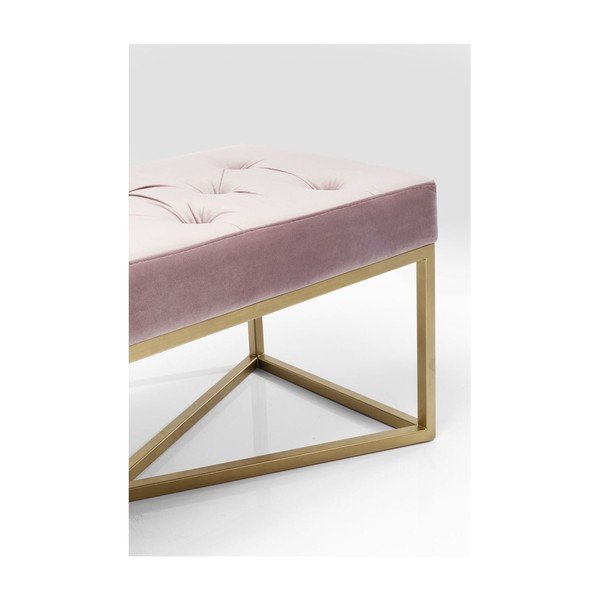Panchina in velluto rosa chiaro Crossover - Kare Design-image-2