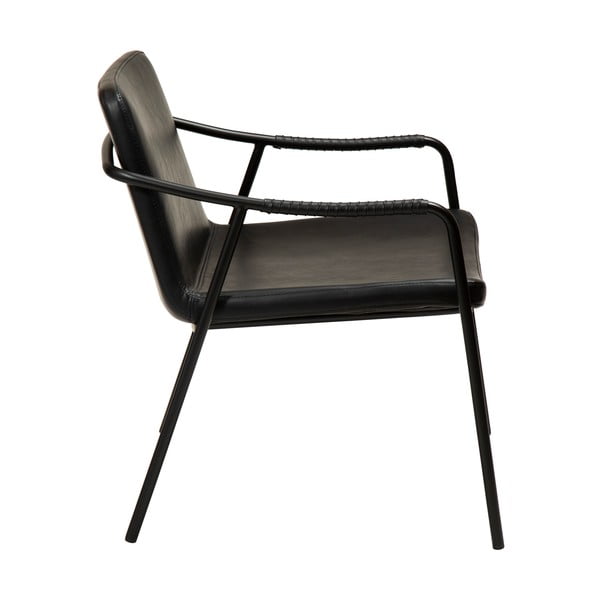 Poltrona in similpelle nera Boto - DAN-FORM Denmark-image-3