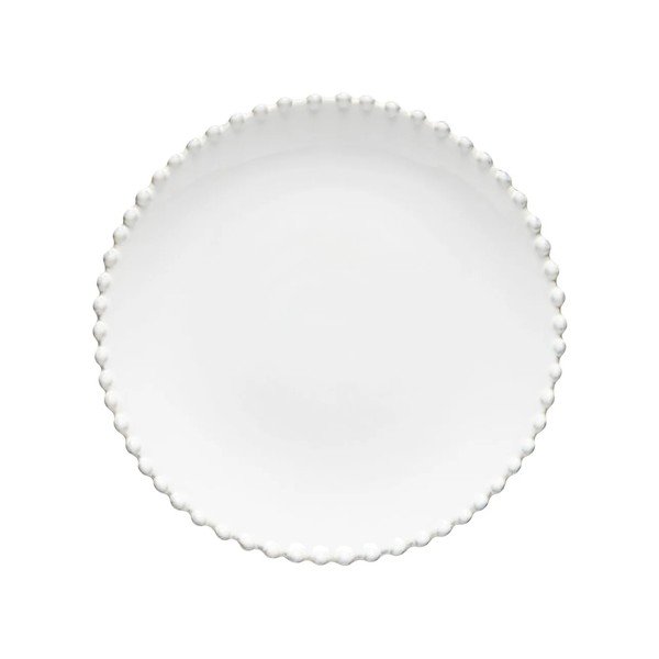 Piatto da dessert in gres bianco , ⌀ 22 cm Pearl - Costa Nova