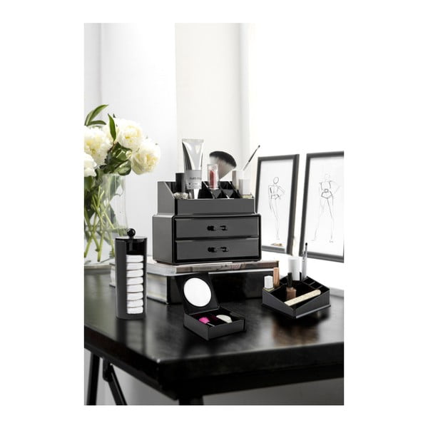 Organizzatore cosmetico nero - Compactor-image-1