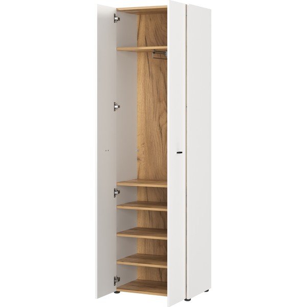 Armadio bianco/naturale 59x198 cm Lucena - Germania-image-2