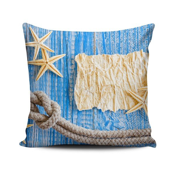 Cuscino Home de Bleu Tropical Boat, 43 x 43 cm - Kate Louise
