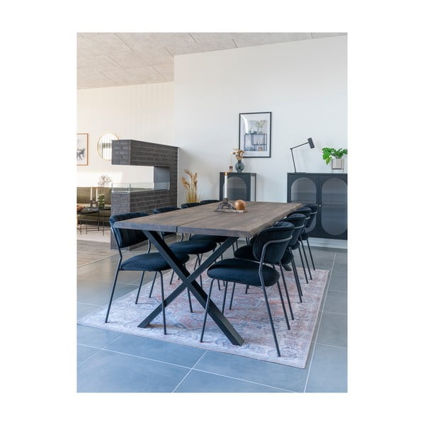 Tavolo da pranzo con piano in rovere massiccio 95x240 cm Toulon – House Nordic-image-4